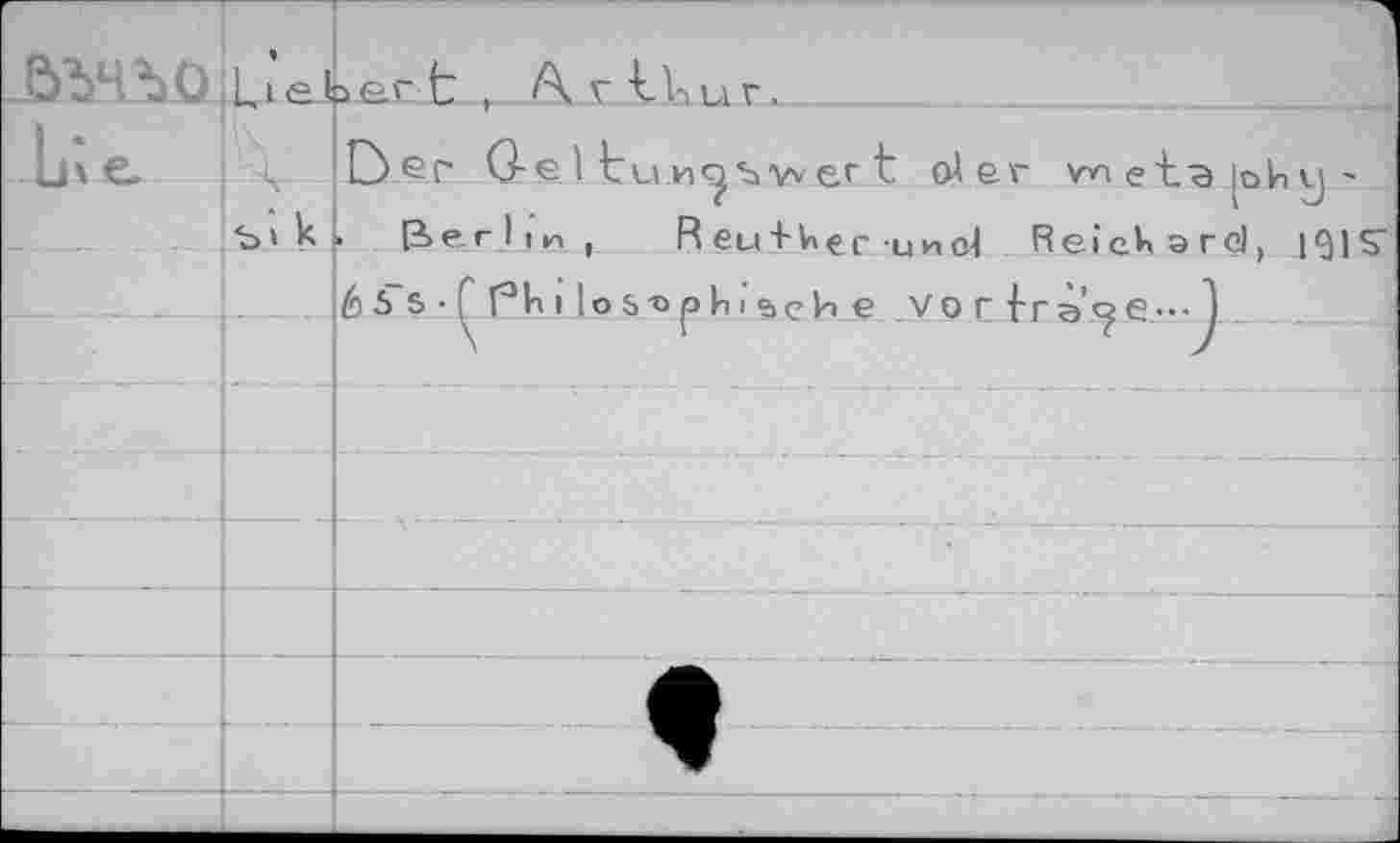 ﻿_ыяъ.о L\ €.
LI e b er t_Ar.ilШГ... ..............    J
[Der Gel tu vver t oler vnet^ioU^'
Ъ»к> Berlin,	R eu+Vier цисй ReieUard, 131 S’
é 0’s • С Л°Ь ilos-ophisehe vor fr à’^e--- ]